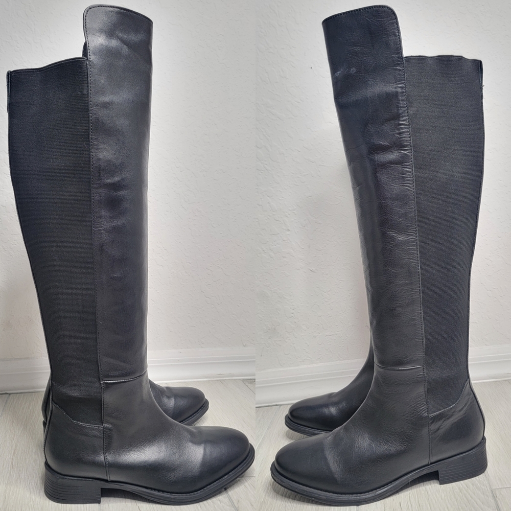 SEYCHELLES Black Over The Knee Leather Boots 8.5